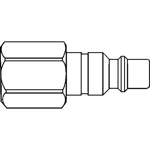 Topring 20.122 Raccords rapides - 1/4" industriel, &agrave; soupape/1 voie - Abouts, 1/8"