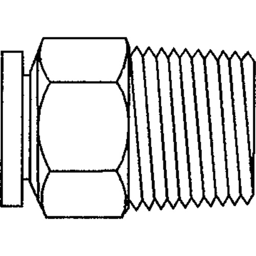 Topring 40.100 Raccord m&acirc;le droit filet&eacute; Topfit, 1/8" dia., Polym&egrave;re