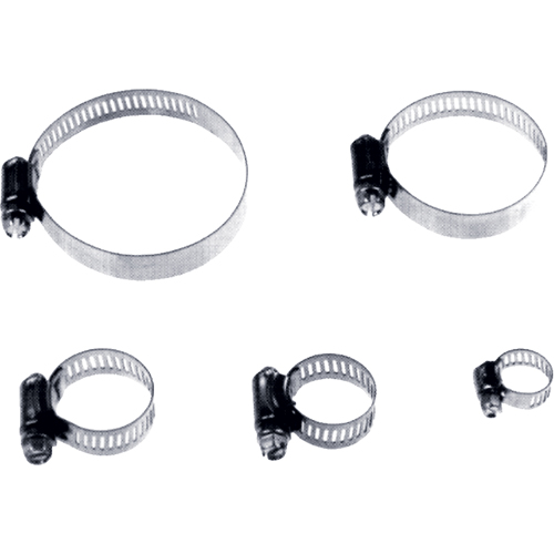 Ideal Clamp MH-4 Reusable Zinc Plated Stainless Steel Clamp, Min Dia. 1/4", Max Dia. 5/8"