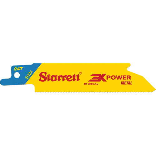 Starrett B818-5 Fastcut General Purpose Reciprocating Blades, Bi-Metal, 18 TPI, 8" L x 3/4" W