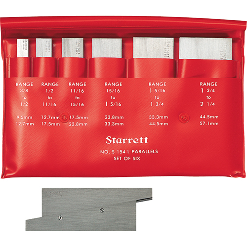 Starrett S154LZ Adjustable Parallels - Sets