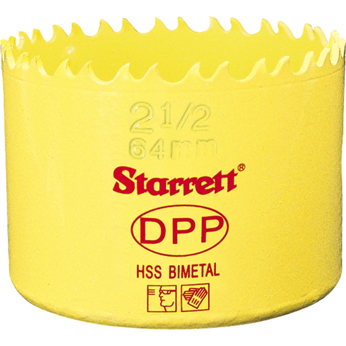 Starrett FCH0158-G Bi-Metal & TCT Tungsten Carbide Tipped Hole Saws - Fastcut Saws, 1-5/8", 1-5/8" Depth of Cut, Bi-Metal