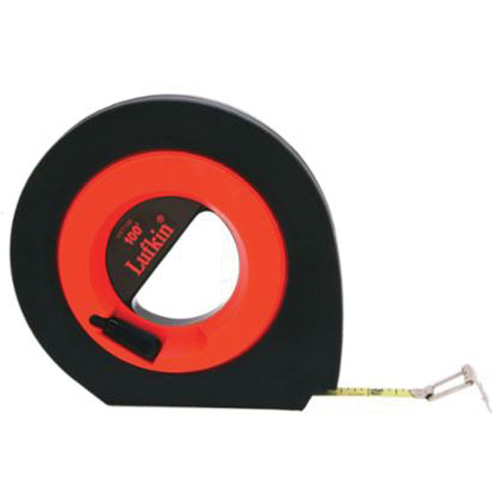 Lufkin By Crescent HYT100 SpeedWinder&reg; High Visibility Tape Measure, 3/8" x 100', Imperial Graduations