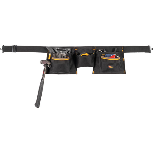 Kuny's AP-1370 Ceinture &agrave; outils combin&eacute;e de luxe, Polyester, Noir