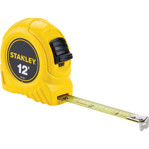 Stanley Tools 30-485 Ruban &agrave; mesurer, 1/2" x 12', Marques de goujon Imp&eacute;rial