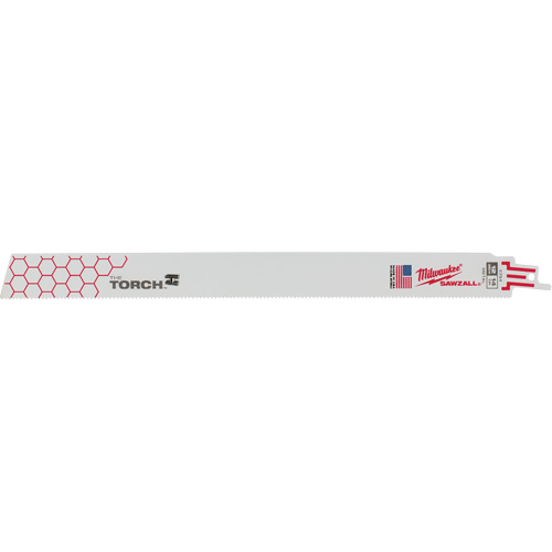 Milwaukee 48-00-5794 The Torch Sawzall&reg; Blades, Bi-Metal, 14 TPI, 12" L x 1" W