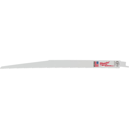Milwaukee TBO974 Lames de scie alternative Sawzall, Bim&eacute;tal, 8-12 Dents par pouce, 12" lo x 3/4" la