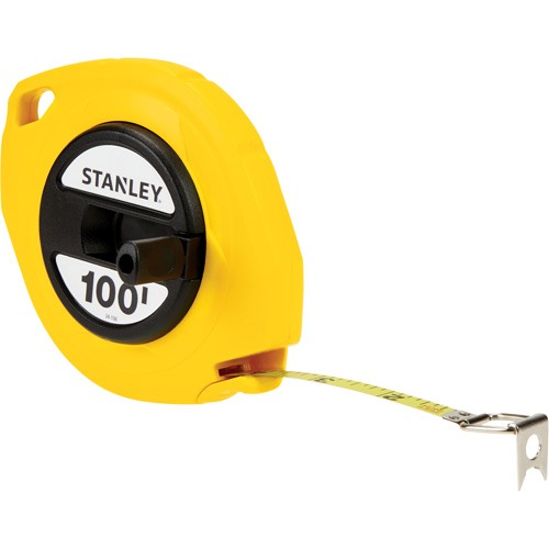 Stanley Tools 34-106 Steel Long Tape, 3/8" x 100', Imperial Graduations
