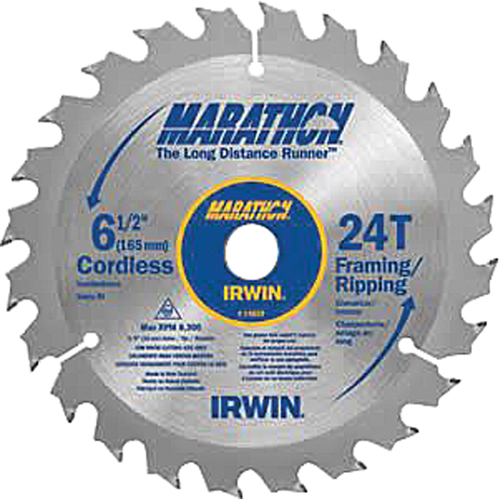 Irwin 14029 Marathon&reg; Saw Blades, 6 1/2", 24 Teeth, Wood Use