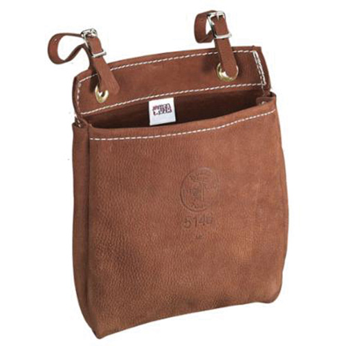 Klein Tools 5146 Pochette tout usage avec sangles de ceinture, Cuir, 1 pochettes, Brun