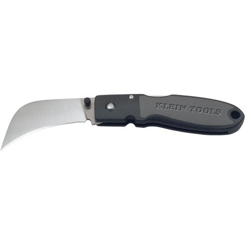 Klein Tools 44005 Lockback Knife with Hawkbill Blade, 2-5/8" Blade, Stainless Steel Blade, Nylon Resin Handle