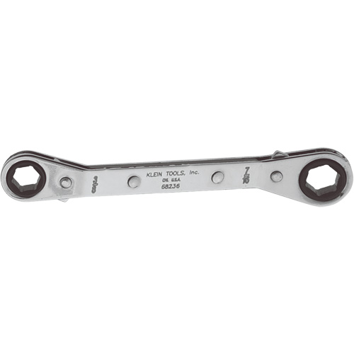 Klein Tools 68236 Cl&eacute; polygonale d&eacute;cal&eacute;e &agrave; cliquet r&eacute;versible