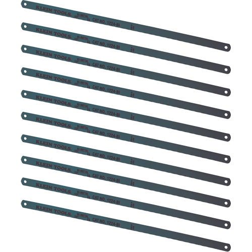 Klein Tools 1224BI-P Lames de scie &agrave; m&eacute;taux, Bim&eacute;tal, 12" lo, 24 dents par pouce