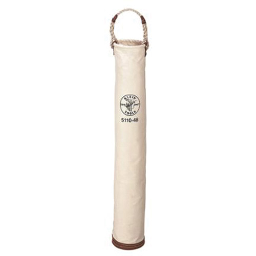 Klein Tools 5110-48 Sac pour tuyaux de ligne, 48" h, Toile, Brun/Naturel