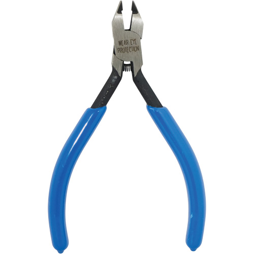 Klein Tools D230-4C Diagonal-Cutting Pliers, Midget, Nickel Ribbon Wire Cutter, 4-1/4" L