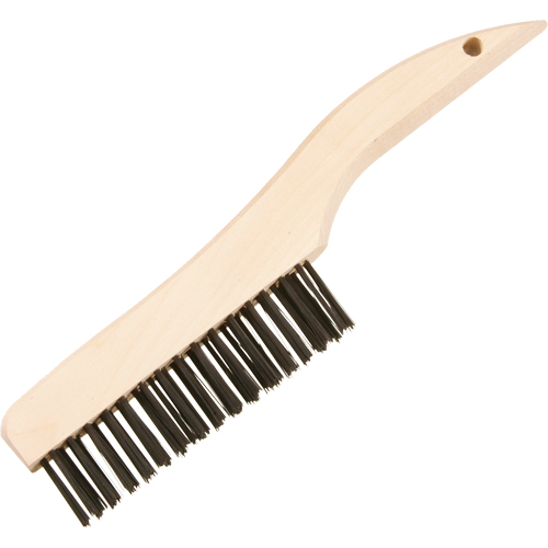 Felton Brushes 1781 Shoe Handle Scratch Brushes, Steel, 4 x 16 Wire Rows, 10" Long