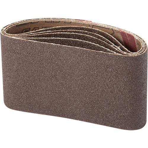 United Abrasives Inc. 57206 Courroie abrasive pour ponceuse portative, 3" la x 21" lo, Oxyde d'aluminium, Grain 100