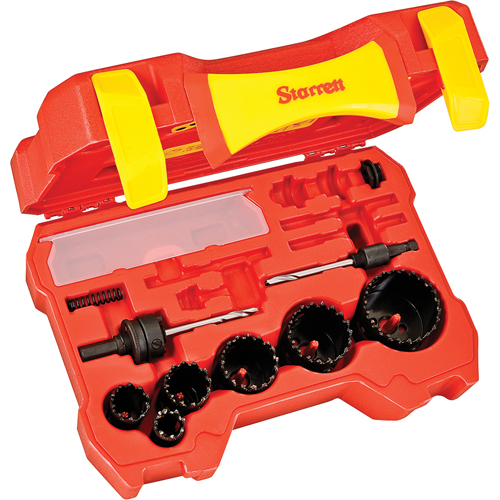 Starrett KCT06041-N Electrician's Hole Saw Kits, 10 Pieces