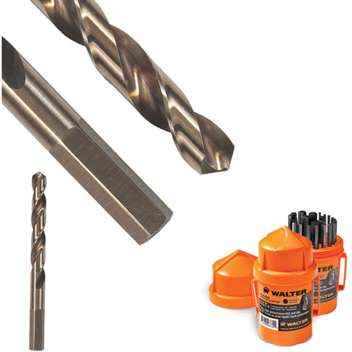Walter Surface Technologies 01A010 SST+ Jobbers Drill Bit, High Speed Steel, 5/32", 2-15/16" L, 1-11/16" Flute, 118° Point Angle