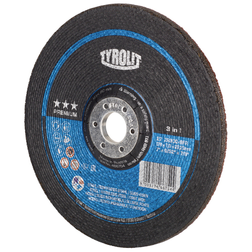 Tyrolit 466754 Grinding Wheel, 7" x 9/32", 7/8" Arbor, Type 27