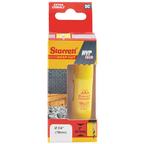 Starrett DCH0034-G Bi-Metal Holesaw - 3/4", 3/4", 2" Depth of Cut, Bi-Metal