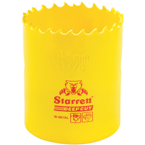 Starrett DCH0178-G Bi-Metal Holesaw - 1-7-8", 1-7-8", 2" Depth of Cut, Bi-Metal