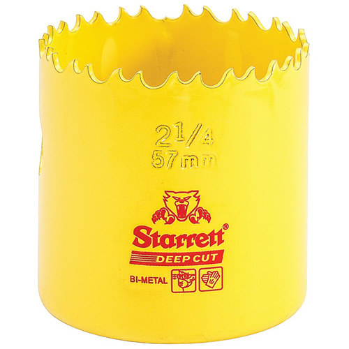 Starrett DCH0214-G Scie &agrave; cloche bim&eacute;tal 2-1/4", 2-1/4", Profondeur de la coupe 2", Bim&eacute;tal