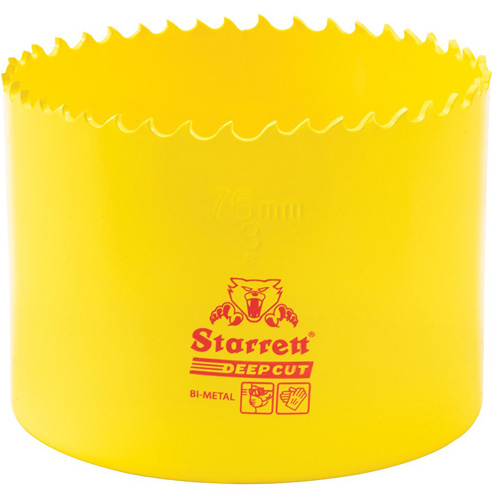 Starrett DCH0300-G Scie &agrave; cloche bim&eacute;tal 3", 3", Profondeur de la coupe 2", Bim&eacute;tal