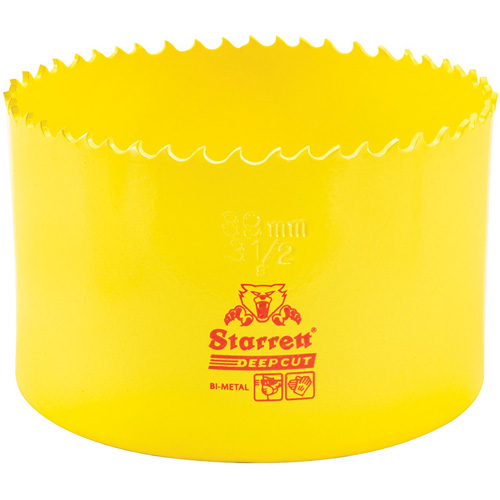 Starrett DCH0312-G Bi-Metal Holesaw - 3-1/2", 3-1/2", 2" Depth of Cut, Bi-Metal