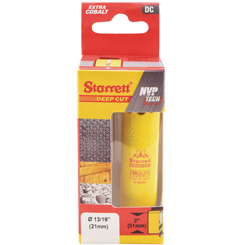 Starrett DCH1036-G Bi-Metal Holesaw - 13/16", 13/16", 2" Depth of Cut, Bi-Metal