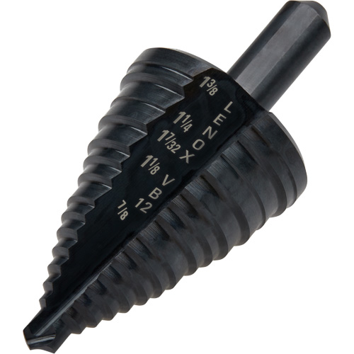 Lenox 30912VB12 Foret &eacute;tag&eacute; no 12, 7/8" - 1-3/8", Incr&eacute;ments de 3/8", Acier rapide