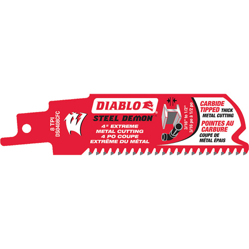 Diablo extreme metal cutting clearance reciprocating saw blade