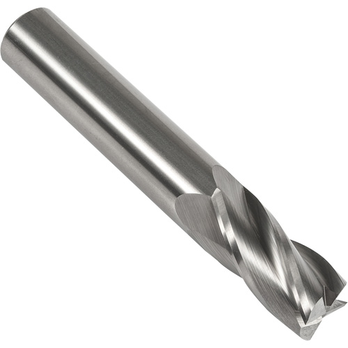 Dormer 7648742 Fraise en bout carr&eacute;e S134, 9/16" dia., 3-1/2" lo, 4 cannelures, 9/16" tige, Carbure