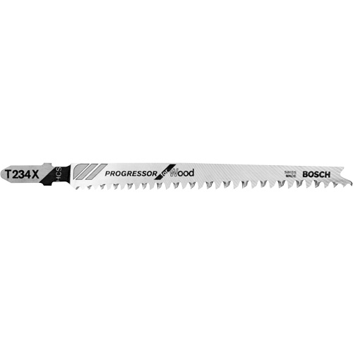 Bosch T234X Lame de scie sauteuse, Acier &agrave; haute teneur en carbone, Tige en T, 4-5/8" lo, 8-12 dents par pouce