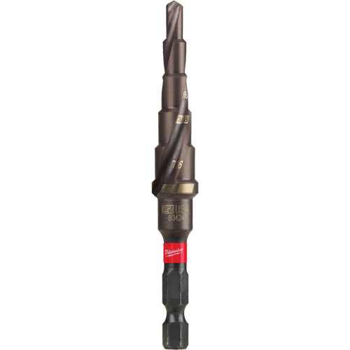 Milwaukee 48-89-9242 Foret &eacute;tag&eacute; #2 Shockwave Impact Duty, 3/16" - 1/2", Incr&eacute;ments de 1/16", Titane