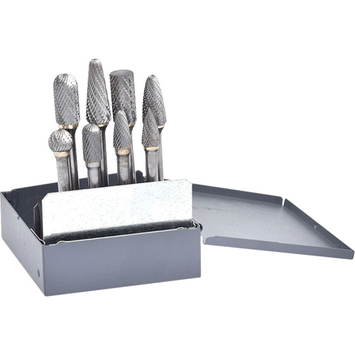 Clarkson Osborn SC90800 Double Cut Carbide Burr Set, 8 Pieces