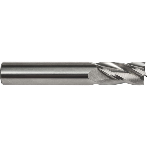 Dormer 7648734 Square End Mill, 3/16" Dia., 2" L, 4 Flutes, 3/16" Shank, Carbide