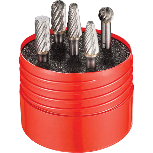 Dormer 7059570 VA Cut Rotary Burr Set, 5 Pieces