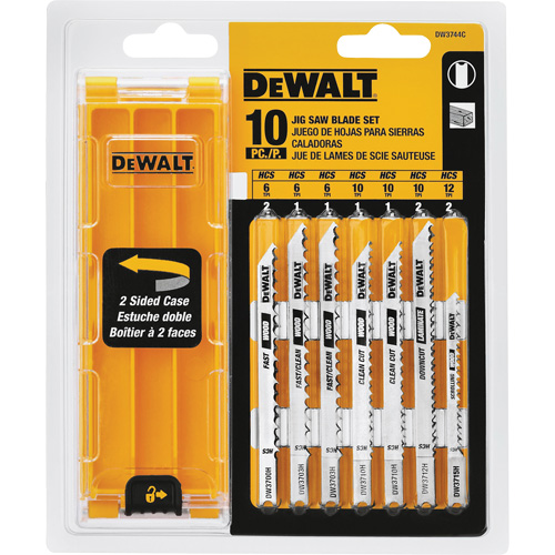 DEWALT DW3744C U-Shank Jigsaw Blade Set with Case