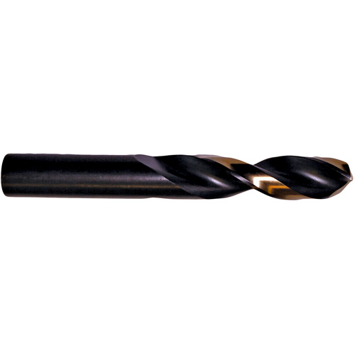 Precision 7233792 Heavy-Duty Split Point Screw Machine Length Drill Bit, 17/64", High Speed Steel, 1-7/16" Flute, 135° Point