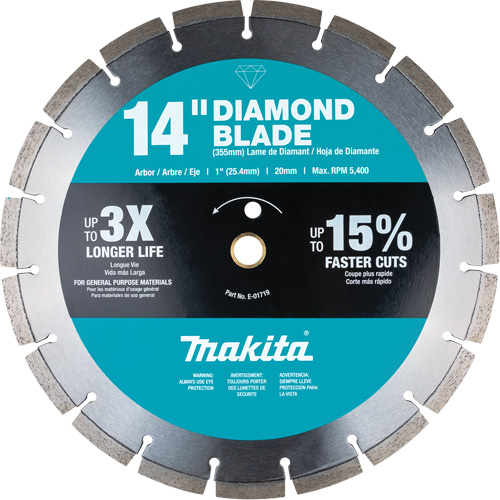 Makita E-01719 Lame diamant &agrave; bordure segment&eacute;e