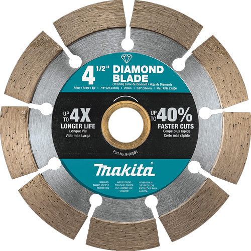 Makita B-69593 Lame au diamant segment&eacute;e &agrave; usage g&eacute;n&eacute;ral