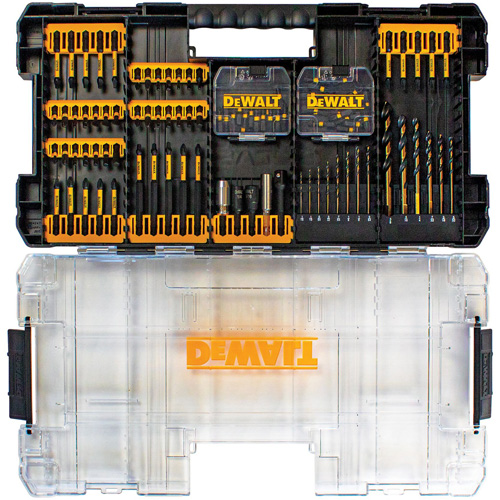 DEWALT DWANGFT100SETC Jeu d'embouts et m&egrave;ches de visseuse FlexTorq TSTAK, 100 Mcx, Hexagonale/Phillips/&agrave; fentes/Carr&eacute;e/Torx