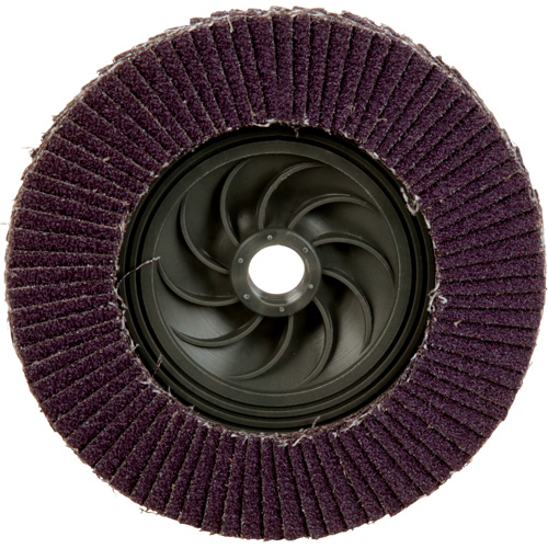 3M AB05946 Disque &agrave; lamelles &agrave; changement rapide 769F, 5" x 5/8"-11, Type 27, Grain 40+, C&eacute;ramique