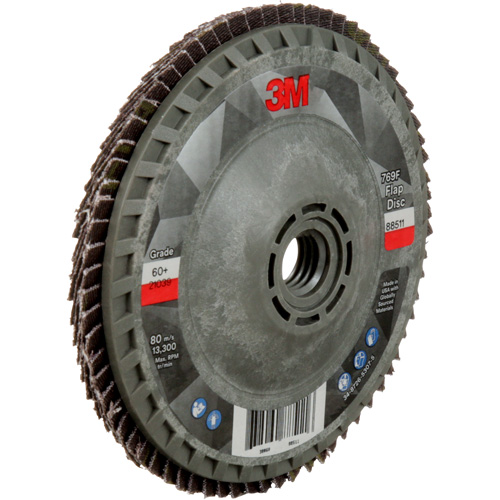 3M AB05934 769F Quick Change Flap Disc, 4-1/2" x 5/8"-11, Type 27, 60+ Grit, Ceramic