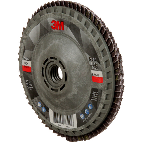 3M AB05934 769F Quick Change Flap Disc, 4-1/2" x 5/8"-11, Type 27, 60+ Grit, Ceramic
