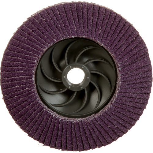 3M AB05939 Disque &agrave; lamelles &agrave; changement rapide 769F, 4-1/2" x 5/8"-11, Type 29, Grain 80+, C&eacute;ramique