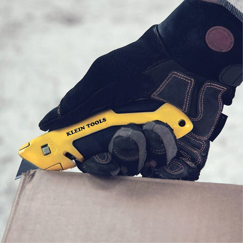 Klein Tools 44136 Self-Retracting Utility Knife, Steel, Cushion Handle