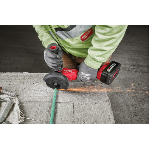 Milwaukee 2882-22 M18 Fuel No-Lock Braking Grinder with One-Key Paddle Switch Kit, 4-1/2" or 5" Wheel, 18 V