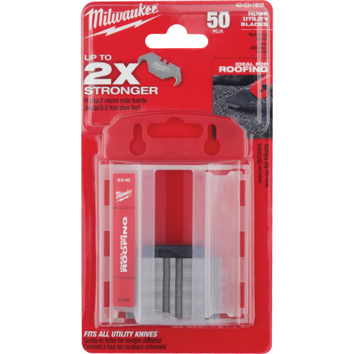 Milwaukee 48-22-1952 Hook Utility Knife Blades with Dispenser, Single Style